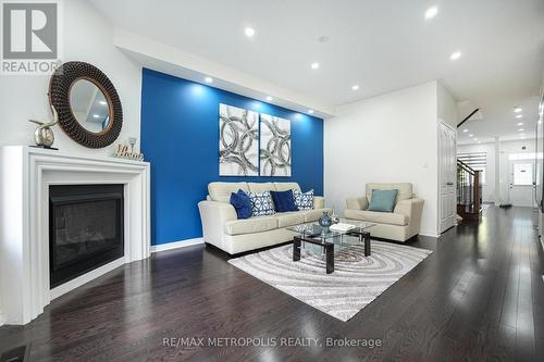 16 Yellowknife Road, Brampton, ON - Indoor Photo Showing Living Room With Fireplace