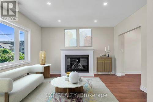 38 Macdonald Street, Toronto, ON - Indoor Photo Showing Living Room With Fireplace