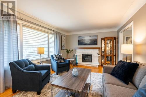 2434 Eileen Drive, Burlington, ON - Indoor Photo Showing Living Room With Fireplace