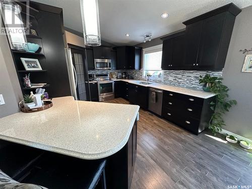 507 Anderson Drive, Hudson Bay, SK - Indoor Photo Showing Kitchen With Double Sink