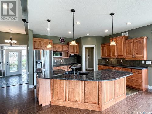 24 Bridger Drive, Meadow Lake, SK - Indoor Photo Showing Kitchen With Double Sink