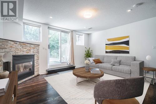 5I Brussels Street, Toronto, ON - Indoor Photo Showing Living Room With Fireplace