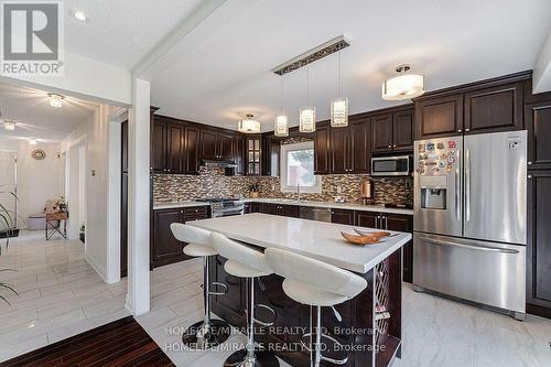 16 Nemo Crescent, Brampton, ON - Indoor Photo Showing Kitchen With Stainless Steel Kitchen With Upgraded Kitchen