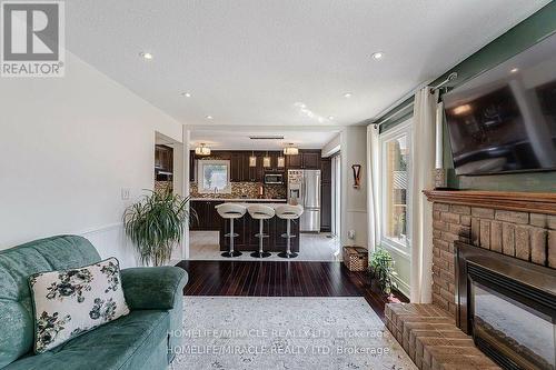 16 Nemo Crescent, Brampton, ON - Indoor Photo Showing Living Room With Fireplace