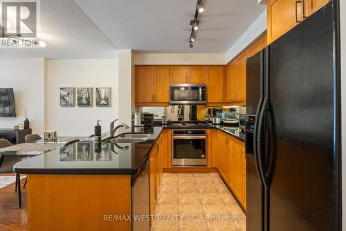 201 - 55 Lorindale Avenue, Toronto, ON - Indoor Photo Showing Kitchen With Double Sink