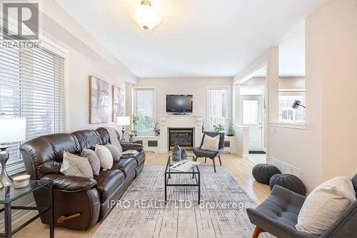 74 Vanderbrink Drive, Brampton, ON - Indoor Photo Showing Living Room With Fireplace