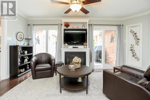 7 Wright Crescent, St. Thomas, ON - Indoor Photo Showing Living Room With Fireplace