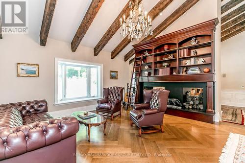 1865 Davis Drive W, King, ON - Indoor Photo Showing Living Room With Fireplace