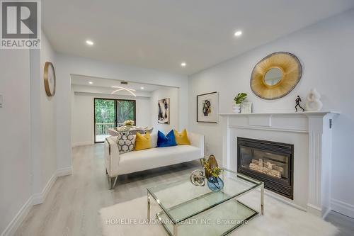 1112 Montgomery Drive, Oakville, ON - Indoor Photo Showing Living Room With Fireplace