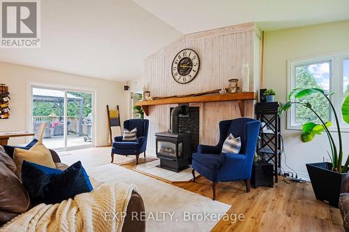 506097 Highway 89, Mulmur, ON - Indoor Photo Showing Living Room With Fireplace