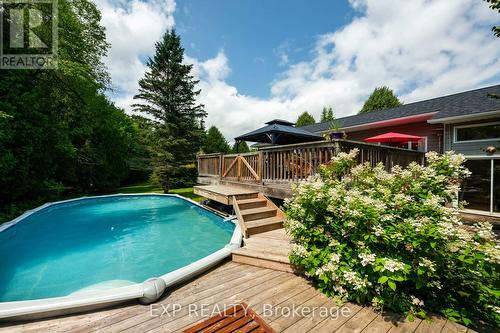 506097 Highway 89, Mulmur, ON - Outdoor With Above Ground Pool With Deck Patio Veranda