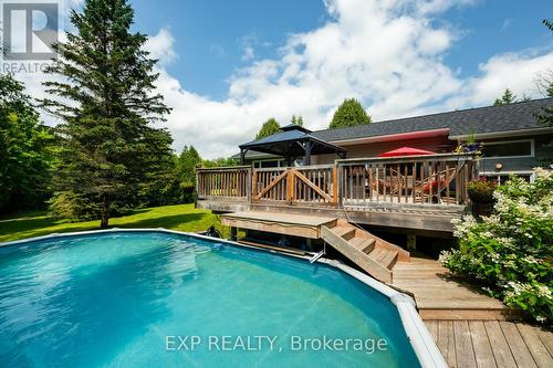 506097 Highway 89, Mulmur, ON - Outdoor With Above Ground Pool With Deck Patio Veranda