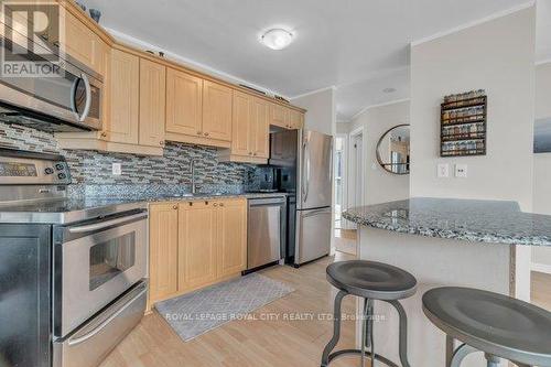 614 - 135 James Street S, Hamilton, ON - Indoor Photo Showing Kitchen With Stainless Steel Kitchen With Upgraded Kitchen