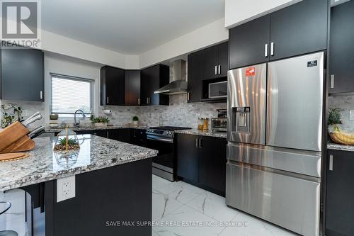 32 Sleeth Street, Brantford, ON - Indoor Photo Showing Kitchen With Stainless Steel Kitchen With Upgraded Kitchen