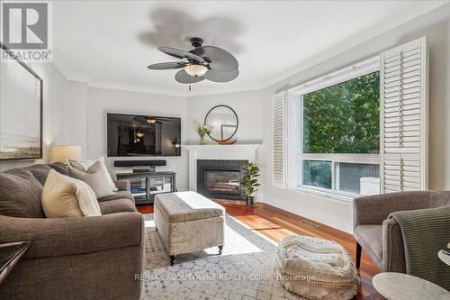 2326 Mowat Avenue, Oakville, ON - Indoor Photo Showing Living Room With Fireplace