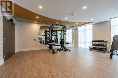 902 - 470 Dundas Street E, Hamilton, ON - Indoor Photo Showing Gym Room