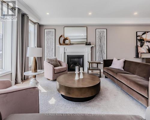 27 Spachman Street, Kitchener, ON - Indoor Photo Showing Living Room With Fireplace