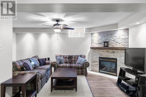 55 Stephanie Lane, Barrie, ON - Indoor Photo Showing Living Room With Fireplace