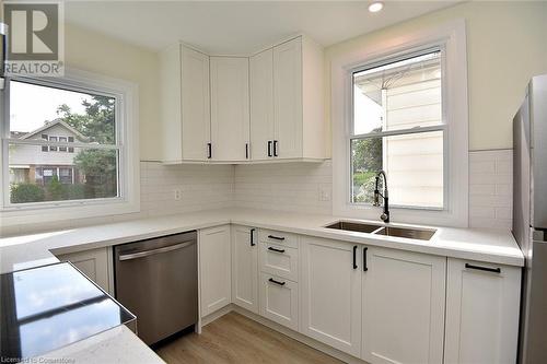 26 Highcliffe Avenue, Hamilton, ON - Indoor Photo Showing Kitchen With Double Sink