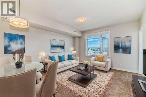 Living Room Dining ROom Virtually Staged - 906, 32 Varsity Estates Circle Nw, Calgary, AB - Indoor