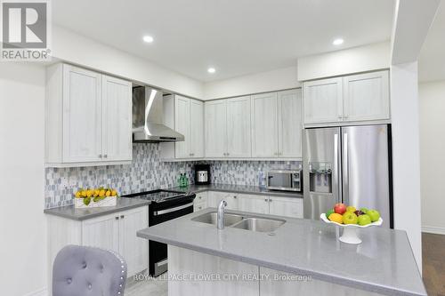 28 Hawtrey Road, Brampton, ON - Indoor Photo Showing Kitchen With Stainless Steel Kitchen With Double Sink With Upgraded Kitchen