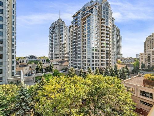 702-12 Rean Dr, Toronto, ON - Outdoor With Balcony With Facade