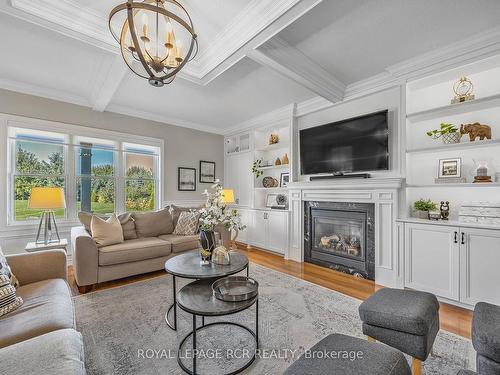 713094 1St Line, Mono, ON - Indoor Photo Showing Living Room With Fireplace