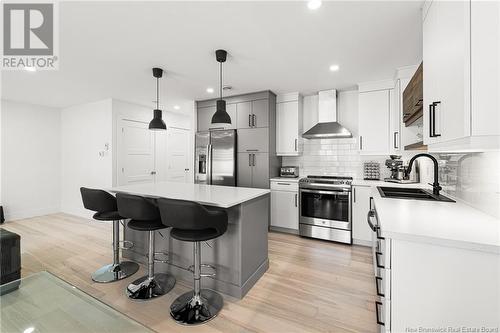 9 Brooklyn Street, Moncton, NB - Indoor Photo Showing Kitchen With Double Sink With Upgraded Kitchen