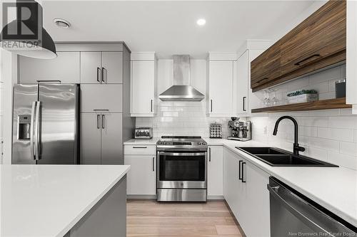 9 Brooklyn Street, Moncton, NB - Indoor Photo Showing Kitchen With Double Sink With Upgraded Kitchen