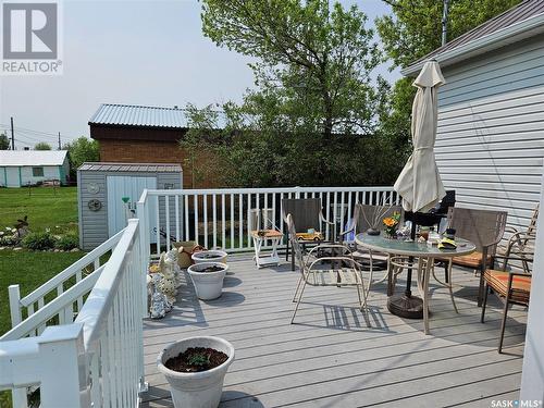 602 Railway Avenue, Bienfait, SK - Outdoor With Deck Patio Veranda With Exterior