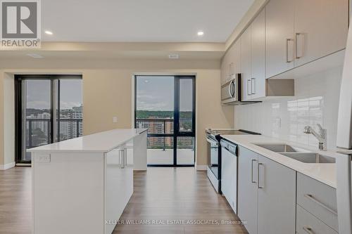 1814 - 15 Queen Street S, Hamilton, ON - Indoor Photo Showing Kitchen With Double Sink With Upgraded Kitchen