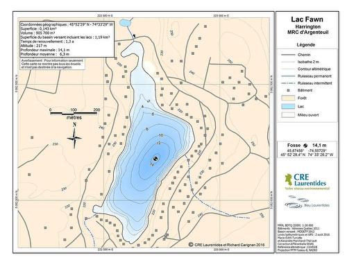 Plan (croquis) - Ch. Des Labradors, Harrington, QC 