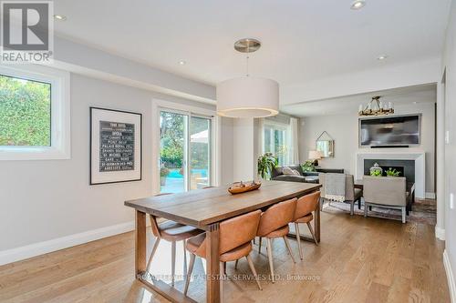 1460 Albion Avenue, Oakville, ON - Indoor Photo Showing Dining Room With Fireplace