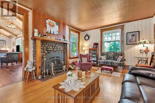 254 Western Avenue, Norfolk, ON - Indoor Photo Showing Living Room With Fireplace