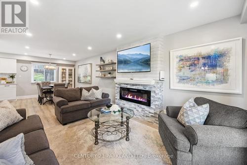 941 Wyldewood Drive, Oshawa, ON - Indoor Photo Showing Living Room With Fireplace