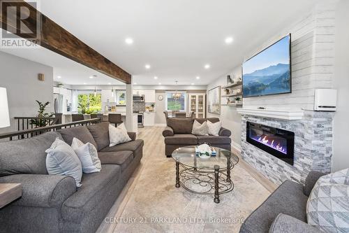 941 Wyldewood Drive, Oshawa, ON - Indoor Photo Showing Living Room With Fireplace