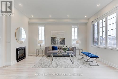 1 Frank Kelly Drive, East Gwillimbury, ON - Indoor Photo Showing Living Room With Fireplace