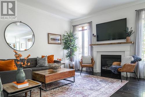 120 Peer Court, Hamilton (Meadowlands), ON - Indoor Photo Showing Living Room With Fireplace