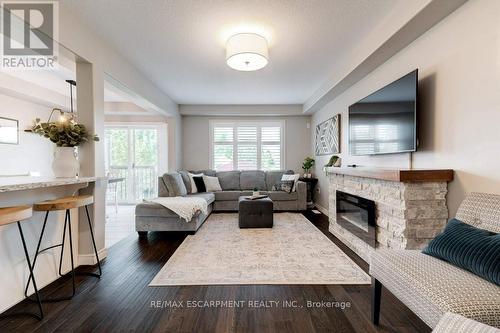 171 Westbank Trail, Hamilton (Stoney Creek Mountain), ON - Indoor Photo Showing Living Room With Fireplace