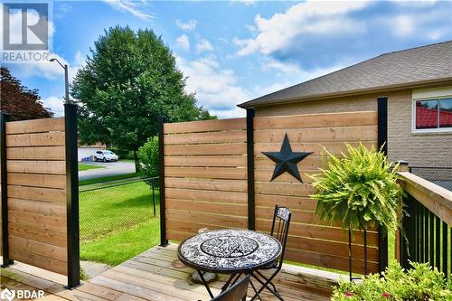 Great deck overlooking the fenced yard! - 165 Cheltenham Road, Barrie, ON - Outdoor With Deck Patio Veranda With Exterior