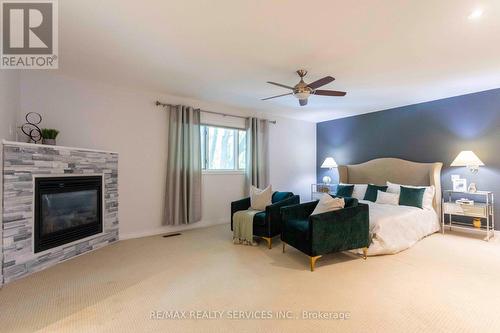 2150 Elmhurst Avenue, Oakville (Eastlake), ON - Indoor Photo Showing Bedroom With Fireplace