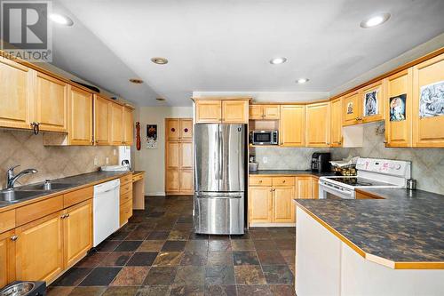 1468 Renfrew Drive Ne, Calgary, AB - Indoor Photo Showing Kitchen With Double Sink