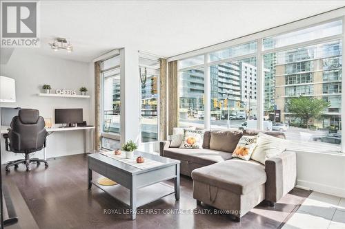 201 - 15 Brunel Court, Toronto, ON - Indoor Photo Showing Living Room