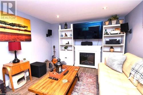 3 Pleasant Avenue, Hamilton, ON - Indoor Photo Showing Other Room With Fireplace