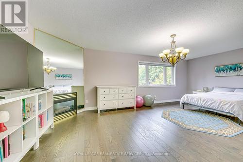 1245 Bowman Drive, Oakville, ON - Indoor Photo Showing Bedroom With Fireplace