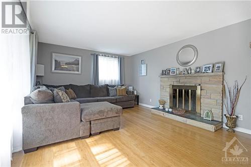 3205 Klondike Road W, Ottawa, ON - Indoor Photo Showing Living Room With Fireplace