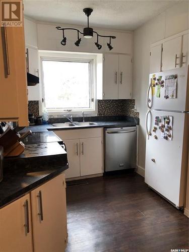 Funk Acreage, Connaught Rm No. 457, SK - Indoor Photo Showing Kitchen With Double Sink