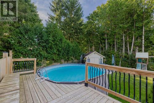 9 Rexway Road, London, ON - Outdoor With Above Ground Pool With Deck Patio Veranda