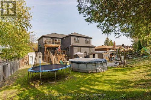 34 College Avenue, Orangeville, ON - Outdoor With Above Ground Pool With Backyard With Exterior