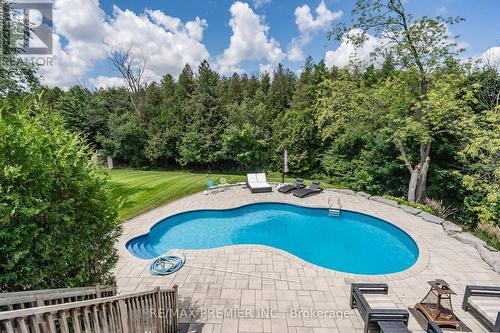 34 Headwaters Lane, Mono, ON - Outdoor With In Ground Pool With Deck Patio Veranda